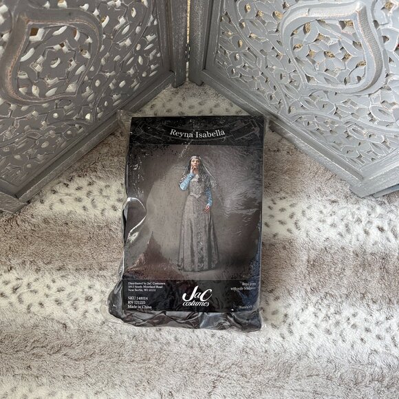 JAC Costumes Reyna Isabella costume large midevil queen Halloween party cosplay - Picture 13 of 13